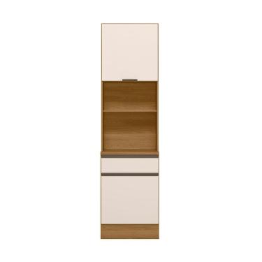 Imagem de Paneleiro Duplo 2 Portas 1 Gaveta Etna Carvalho Oak Off White - Ssx Multicoisas