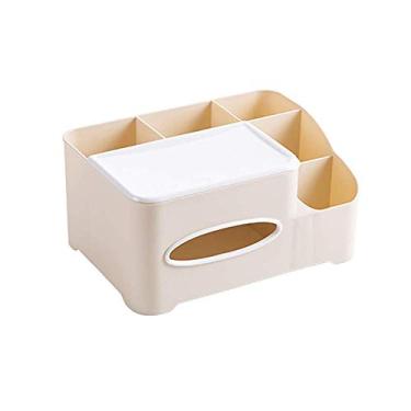 Imagem de CYYHGD Elegante caixa de lenços, suporte de papel, organizador de toalha de papel, suporte organizador de mesa para bancada de banheiro, caixas de lenços