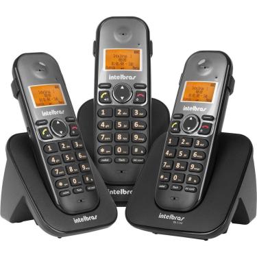 Imagem de Telefone Intelbras Sem Fio Ts 5123 Base E 2 Ramais - Preto - 4125123