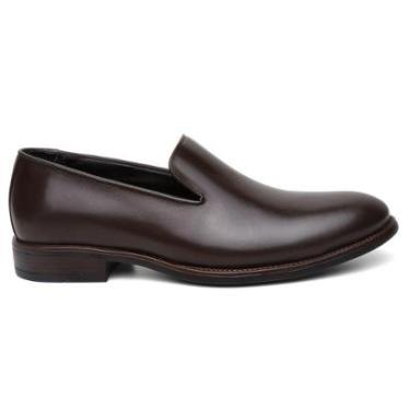Imagem de Mocassim Loafer Social Centuria Liso Couro Cafe-Masculino