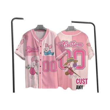 Imagem de Camisetas De Beisebol Personalizadas Com Nome E Número Do Winnie the P