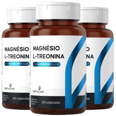 Imagem de KIT 3X Magnésio L-Treonina (Treonato) Ultra Concentrado 60 cápsulas - 