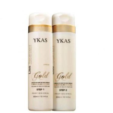 Imagem de Ykas Kit Escova Progressiva Gold 2x300ml