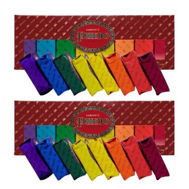 Imagem de Kit 2 Caixa Presente Sabonete Phebo De Glicerina Vinho 8 Unidades 90g