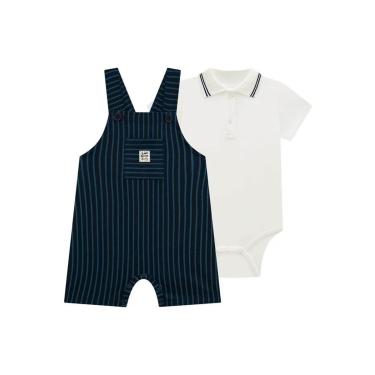 Imagem de Conjunto de Body Polo e Jardineira em Sarja Stretch  Luc.Boo-Masculino