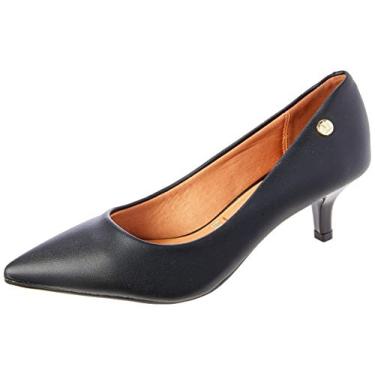 Imagem de Scarpin Vizzano Salto Baixo Feminino, Preto, 39