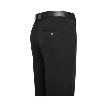 Imagem de Calças Masculinas De Verão Finas, Casuais Para Negócios, Elásticas, Co