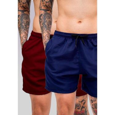 Imagem de Kit 2 Bermuda Masculina Tactel Tectel Praia Short Leve Secagem Rápida Academia Treino com Bolsos-Masculino