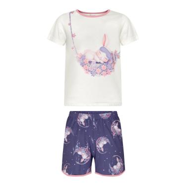 Imagem de Pijama Infantil Menina Camiseta/Short Lua Roxa Alakazoo-Feminino