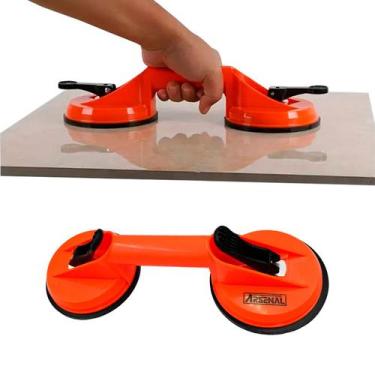 Imagem de Ventosa Dupla Mármore Vidro Porcelanato Alta Sucção Arsenal