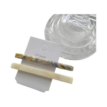 Imagem de Presilhas De Cabelo Estilo Japonês Em Acetato, 2 Peças, Presilha Única