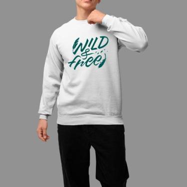 Imagem de Moletom Gola Careca Basico Masculino Casual Moda Country Inverno Blusa
