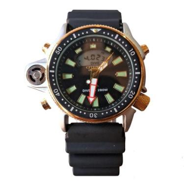 Imagem de Relógio Masculino de Mergulho Premium Aqualand Analógico Digital 100M 