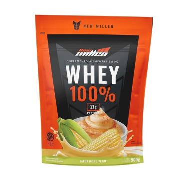 Imagem de Whey 100% - 900g Refil Milho Verde - New Millen-Unissex