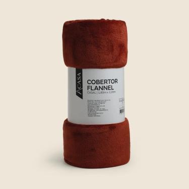 Imagem de Cobertor Flannel Laranja- A\CASA