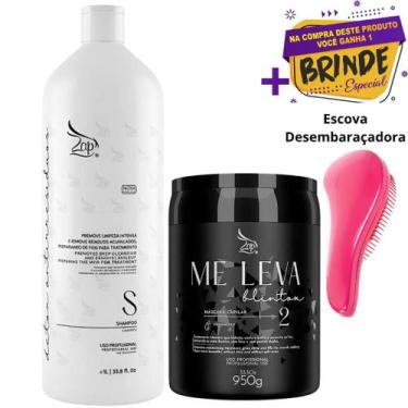 Imagem de Kit Shampoo Anti Resíduos 1l e Zap Máscara Me Leva Blintox 950g
