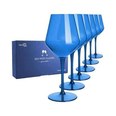 Imagem de Conjunto De Copos De Vinho Coloridos Em Plástico Tritan 2/4/6PCS Inque