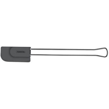 Imagem de Espátula Moldê Silicone Cinza e Cabo de Aço Inox Tramontina, Cinza