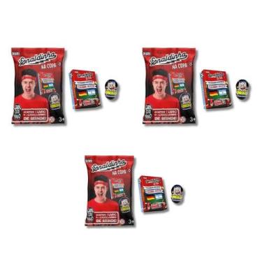 Imagem de Kit 3 Enaldinho Na Copa Flow Pack Oficial Cabeçudinhos - Kit de Livros