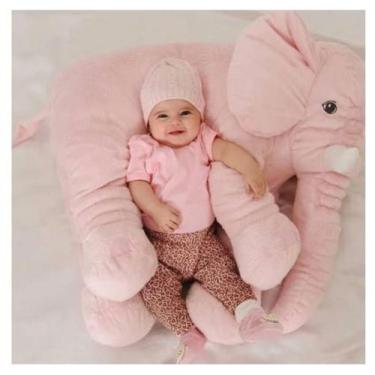 Imagem de Almofada elefante para bebê - happy baby