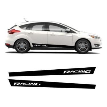 Imagem de Kit 2 Adesivo Carro Faixa Lateral  Compatível Com Ford Focu - onl