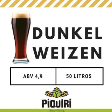 Imagem de Kit de Insumos para Fabricação de Cerveja Artesanal Dunkelweizen 50L -