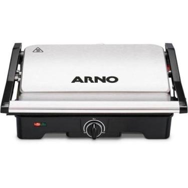 Imagem de Grill Arno Dual GNOX Inox Com Abertura de 180 127v F002, 110V