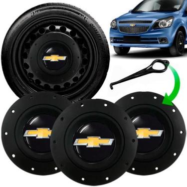 Imagem de Jogo Calota Central Gm Agile Celta Corsa Aro 13 14 15 Amarok - GFM