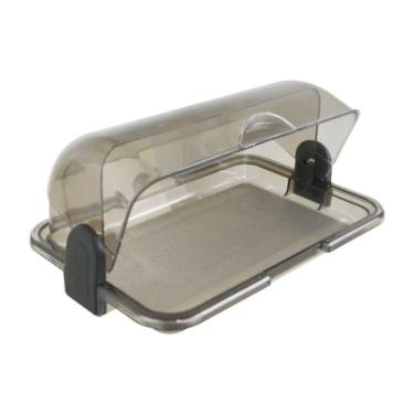 Imagem de Porta Pão com Tampa Fumê de Acrílico K64 - Keita