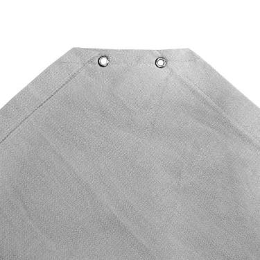 Imagem de Tela Decorativa Sombrite Prata Com Bainha E Ilhós 4x6m + Kit de Instal