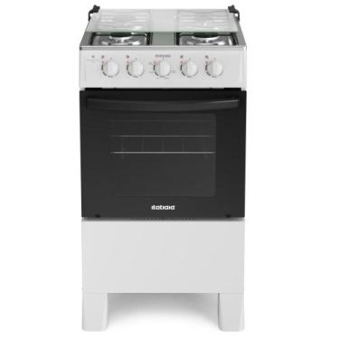 Imagem de Fogão 4 Bocas Itatiaia Branco Star Clean New Com Forno 48L Bivolt Mesa