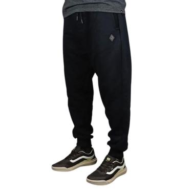 Imagem de Calça Moletom Back Wash C26001 Preta-Masculino