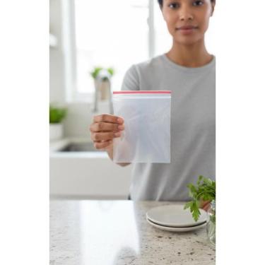 Imagem de 1000 Sacos Zip Lock 14x20cm: Fechamento Hermético e Organiza - Congrat