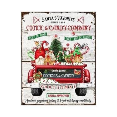 Imagem de Pôster Vintage De Natal Para Cozinha: Letreiro De Padaria De Biscoitos
