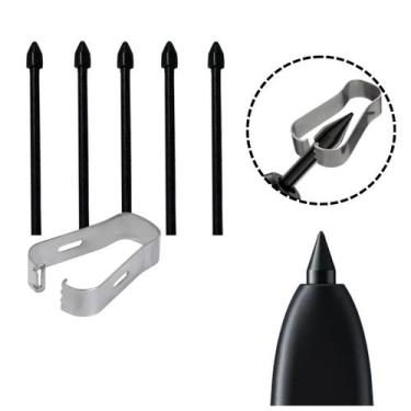 Imagem de Kit 5 pontas S Pen + extrator para Tab S7 Plus 2020 SM-T970 - Genérica