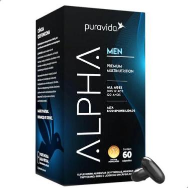 Imagem de New Alpha Men Multivitamínico Premium 60 Caps Pura Vida, Natural
