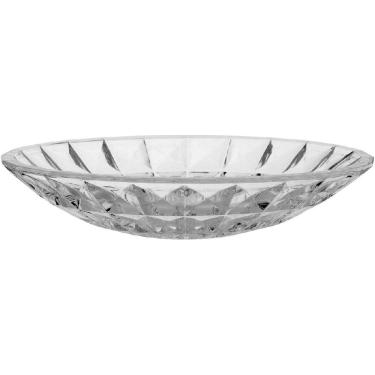 Imagem de CENTRO MESA VASO FRUTEIRA DECORATIVO DALIA CRISTAL ECO 6x30x30cm TRANSPARENTE