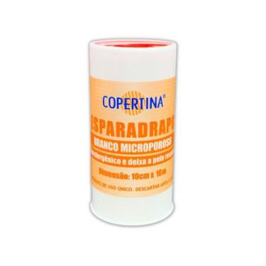 Imagem de Esparadrapo Micropore 10cm X 10m Curativo Impermeável Branco 1 Unidade