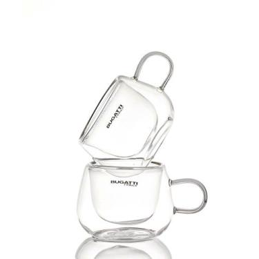 Imagem de Conjunto de Xícaras de Café Expresso Parede Dupla com Alça 100ml 2pçs 