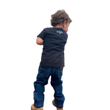 Imagem de Calça Jeans Country Infantil Tradicional Unissex Boiadeiros - Os Boiad