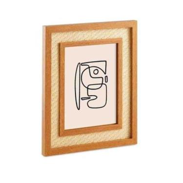 Imagem de Porta-Retratos 15x20 MDF com Rattan Mart
