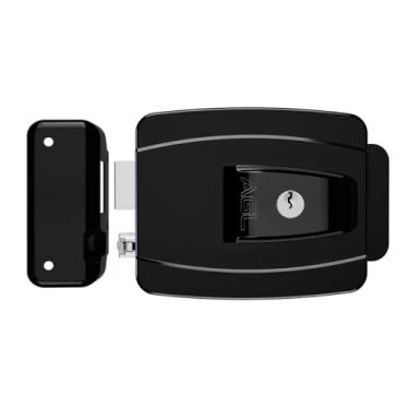 Imagem de AGL FECHADURA AL100R 12V PRETA 42MM CH.SIMPLES