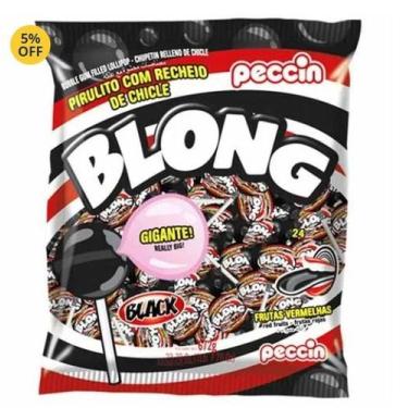 Imagem de Pirulito Blong Black Gigante C/24 unids - 672g - Peccin