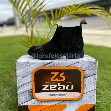 Imagem de Bota / botina da Zebu 54150 NB 100% Original - Unissex, Preto, 38