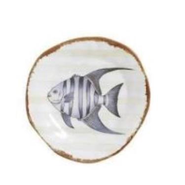 Imagem de Prato para bolo sem pé fish stripes digital - SCALLA