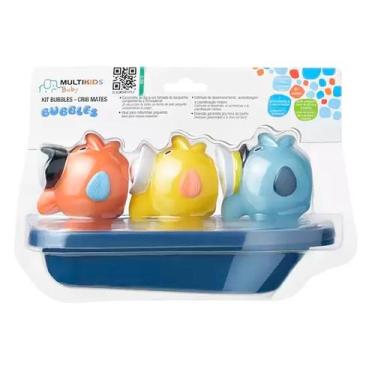 Imagem de Kit Bubbles 3 Brinquedos para Banho Baby BB1162 - Multikids