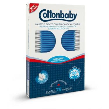Imagem de Haste Flexível Cottonbaby Cartucho 75 Unidades