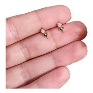 Imagem de Brinco Infantil Tarraxa Baby Dourado F Ouro 18k Antialérgico - De Cast