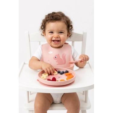 Imagem de Prato Infantil Silicone Buba com Ventosa 3 Cores Antiderrapante 6+ Mes