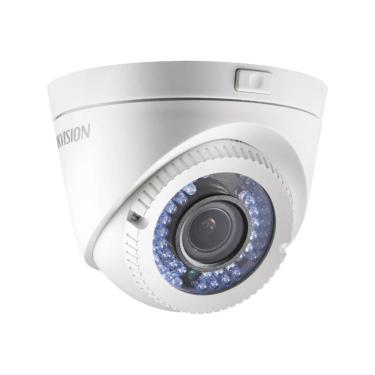 Imagem de Câmera de Segurança Dome DS-2CE56C0T-VFIR3F Analógica 1MP Saída 720p com Infravermelho 40m e IP66 para Interno e Externo